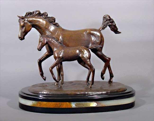 Arabian Mare and Colt