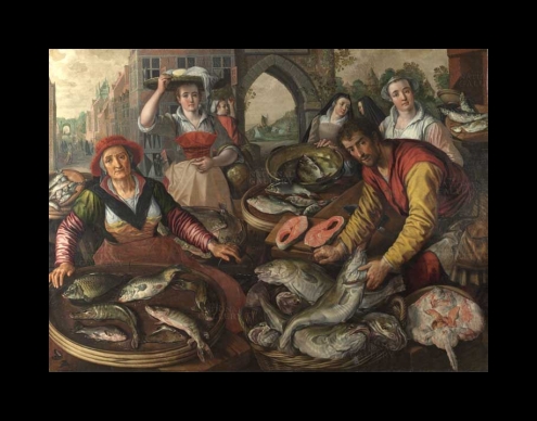 Beuckelaer Painting, The Four Elements, Water