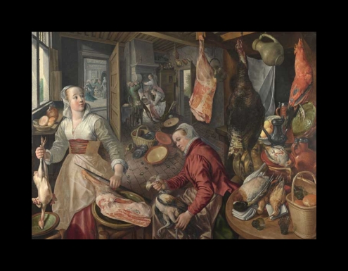 Beuckelaer Painting, The Four Elements, Fire