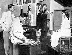 The Artist Painting Actress Jennifer Jones for