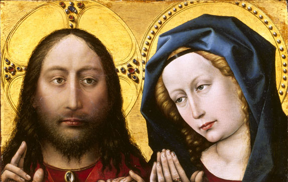 Christ Blessing The Virgin IN Prayer