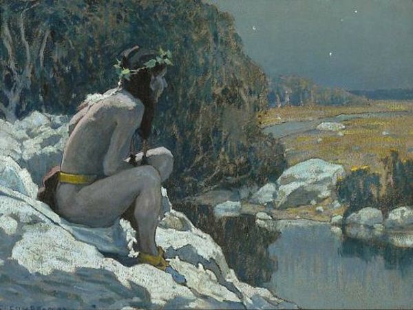 Couse, Moonlight Reflections