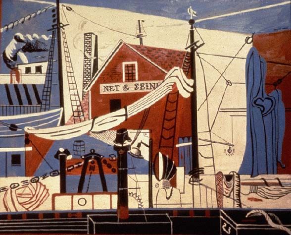 Davis, Landscape with Drying Sails