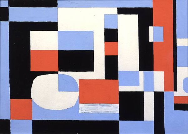 Davis, Section Study for Alle, 1955