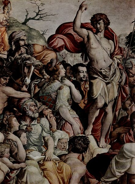 del Conte, Detail of Fresco (Preaching), 1538