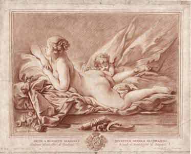 Demarteau engraving, Nude