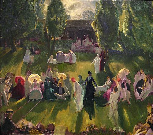 The Eight, Glackens, Tennis at Newport, 1919