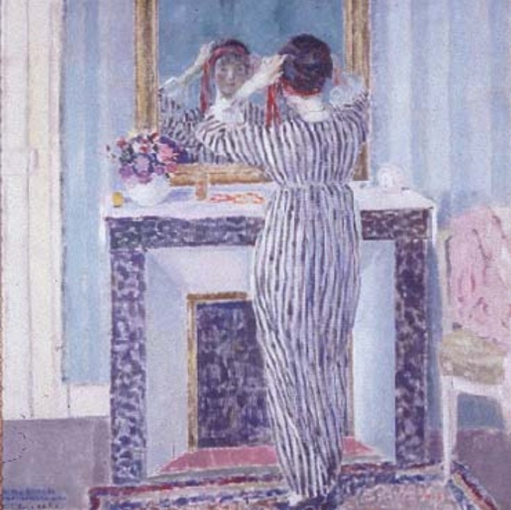 Blue Interior, Giverny (The Red Ribbon)