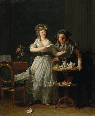 Garnier painting, The Letter