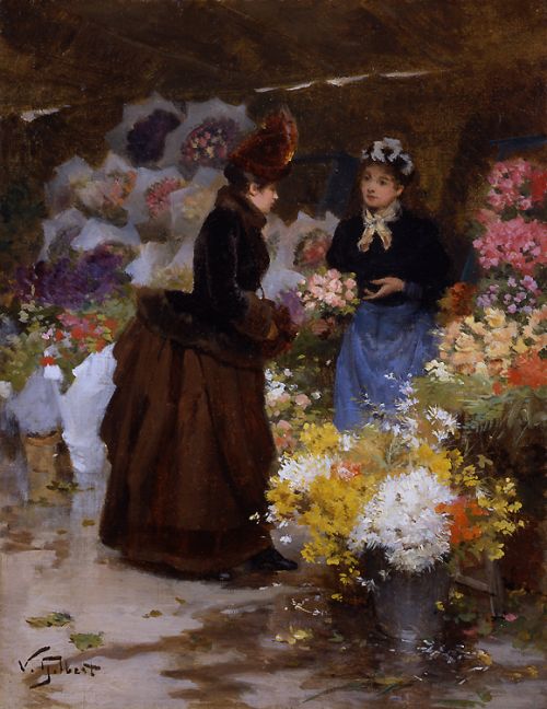 Gilbert, Flower Market (Marche aux Fleurs)