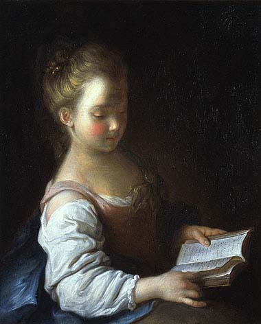 Grimou painting, Reader