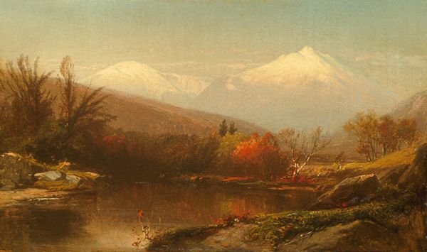 Hart, Mounts Wahsington and Madison from the Androscoggin River