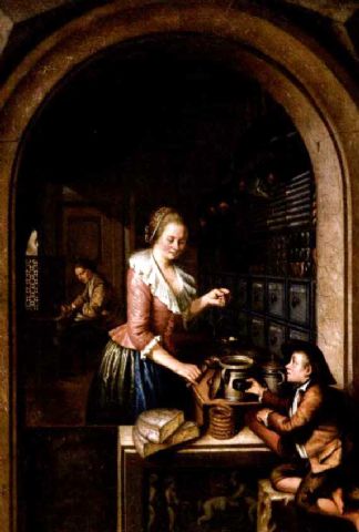 Hoechle painting, Interior Scene