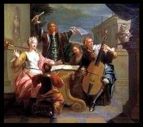 Jeaurat painting, Musical Soiree