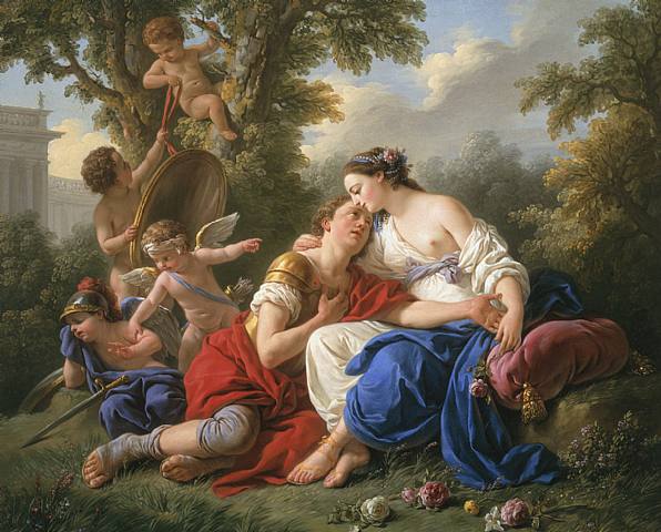 Lagrenee painting, Rinaldo and Armida