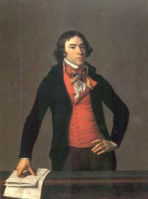 Laneuville painting, Portrait of Rep. Bertrand Barère