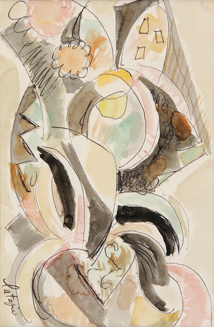 Latapie, Pen and Watercolor