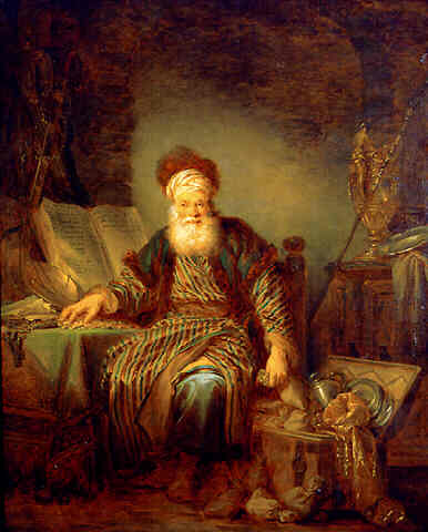 Leprince painting, The Miser