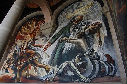 Morado, Abolicion de la Esclavitud, Mural in Guanajuato