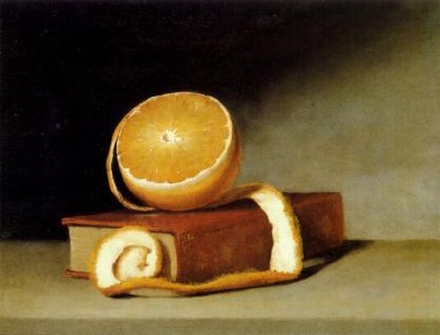 Still Life with Orange and Book