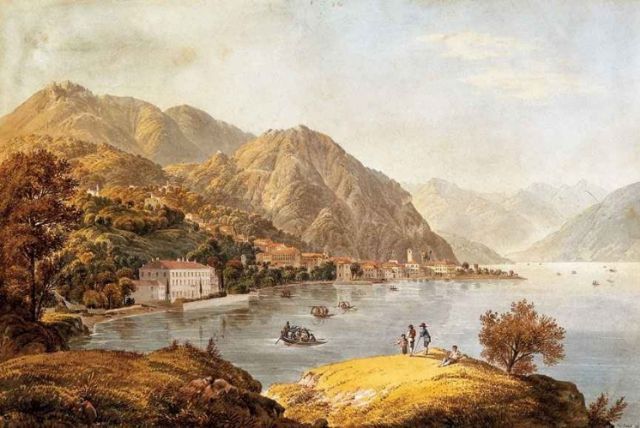 Rebell painting, Seaside Landscape