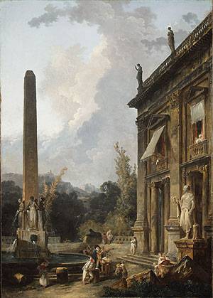 Robert painting, Wandering Minstrels