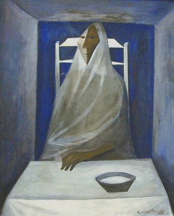 Romero, Seated Woman