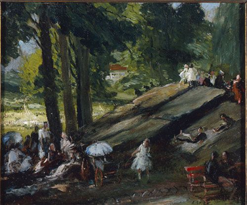 Shinn, Central Park, 1920