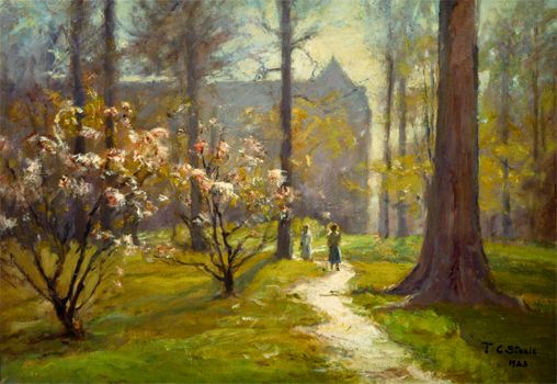 Steele, Magnolias in Bloom, IU Campus