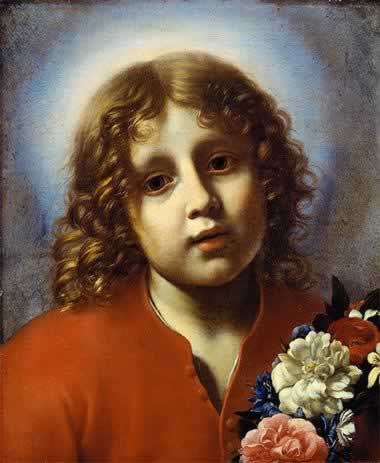  Child with Flowers 
