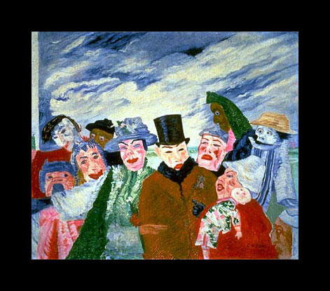 Ensor painting, Intrigue, 1911