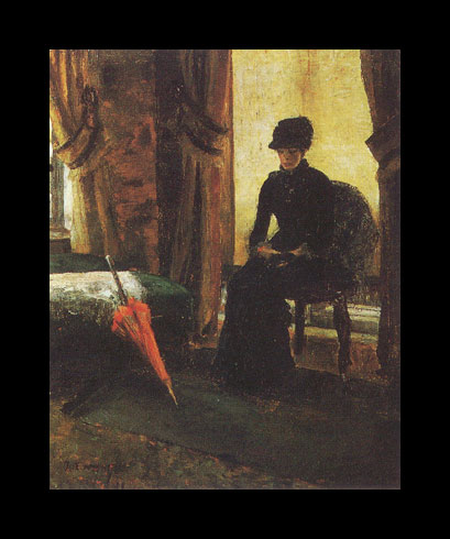 Ensor painting, The Dejected Lady