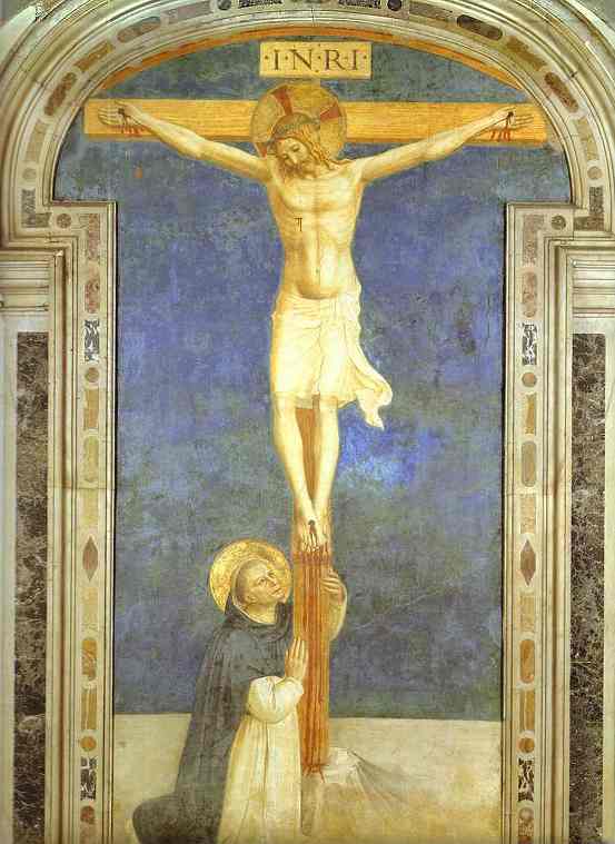 Christ On The Cross, Adored By St. Dominic