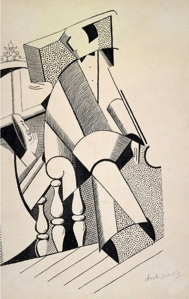Archipenko, Movers/Verso: Untitled