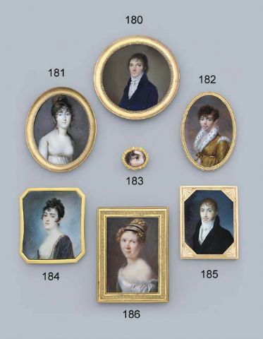 Collection of ivory miniatures, lot sold by Christie's