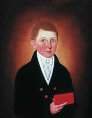 Boy Holding a Book 1810