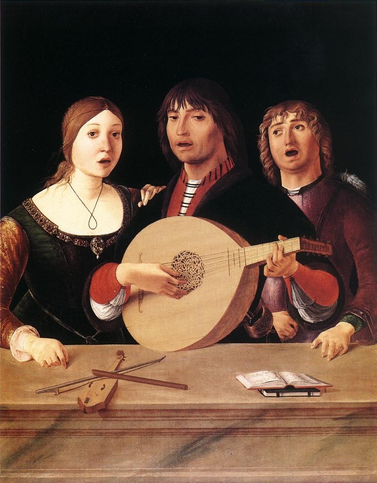 Il Cariani painting, The Concert 1518-1520