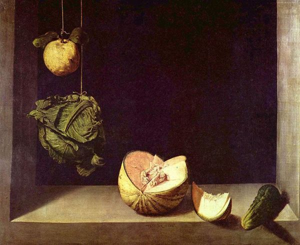  Cotan , Quince, Cabbage, Melon and Cucumber, 1602
