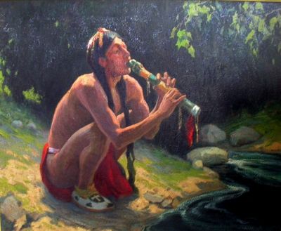 Couse, Flute Player, 1930