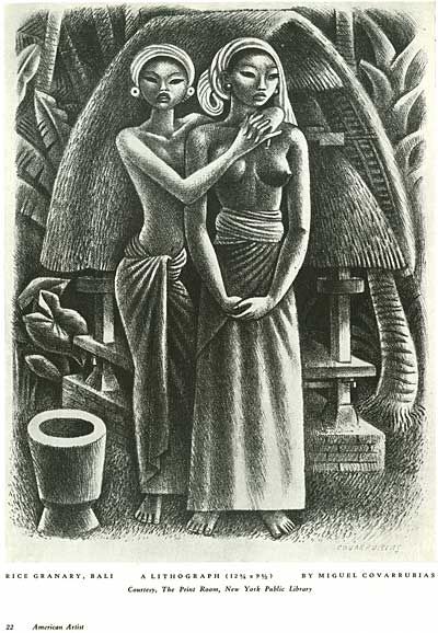 Covarrubius, lithograph 