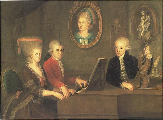 Croce painting, Mozart Family Portrait
