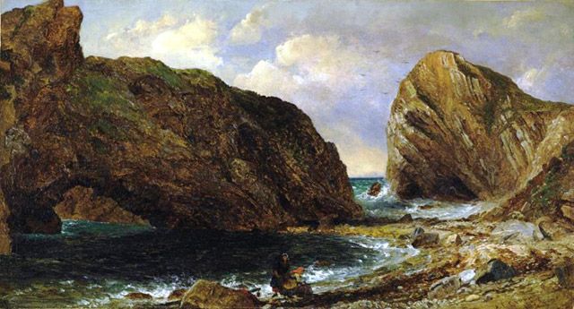 Cropsey, By the Sea, Lulworth, 1857