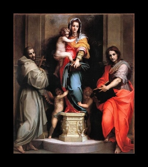 del Sarto Painting, Madonna of the Harpies
