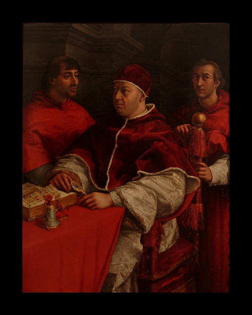 del Sarto Painting, Pope Leo X Group Portrait by Del Sarto