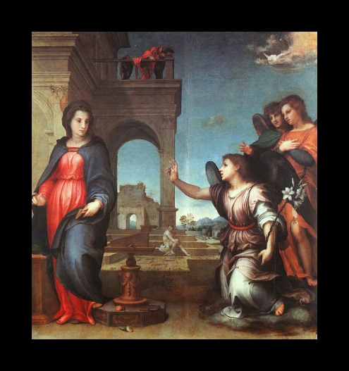 del Sarto Painting, The Annunciation