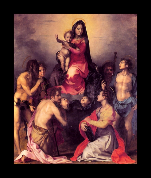del Sarto Painting, Virgin with the Child and Saints