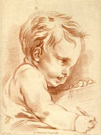 Demarteau engraving, Portrait of a Child