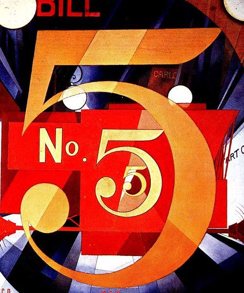 Demuth, I Saw the Figure 5 in Gold, 1928