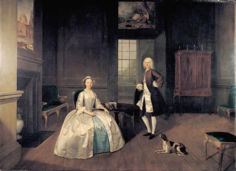 Devis painting,Mr. And Mrs. Atherton 1743