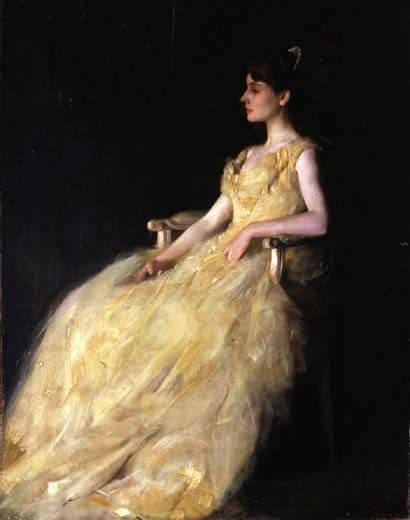 Dewing, Lady in Yellow